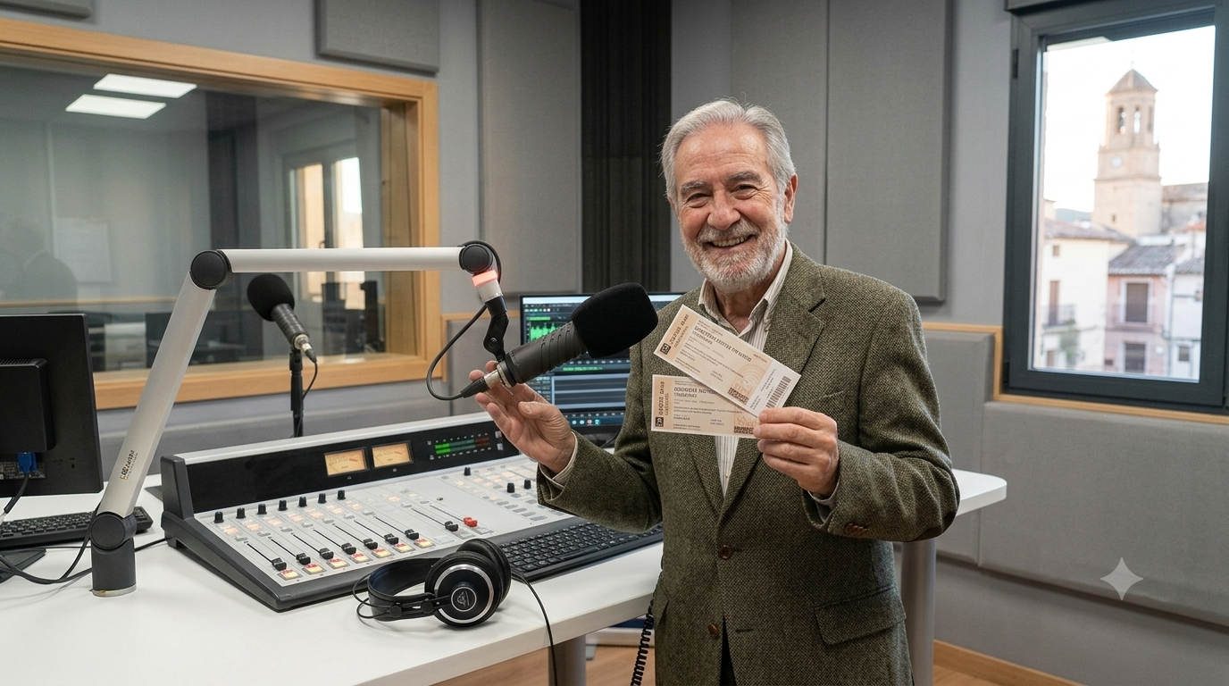 Germán Palomares se lleva las dos entradas de teatro en el sorteo semanal de Huéscar Radio